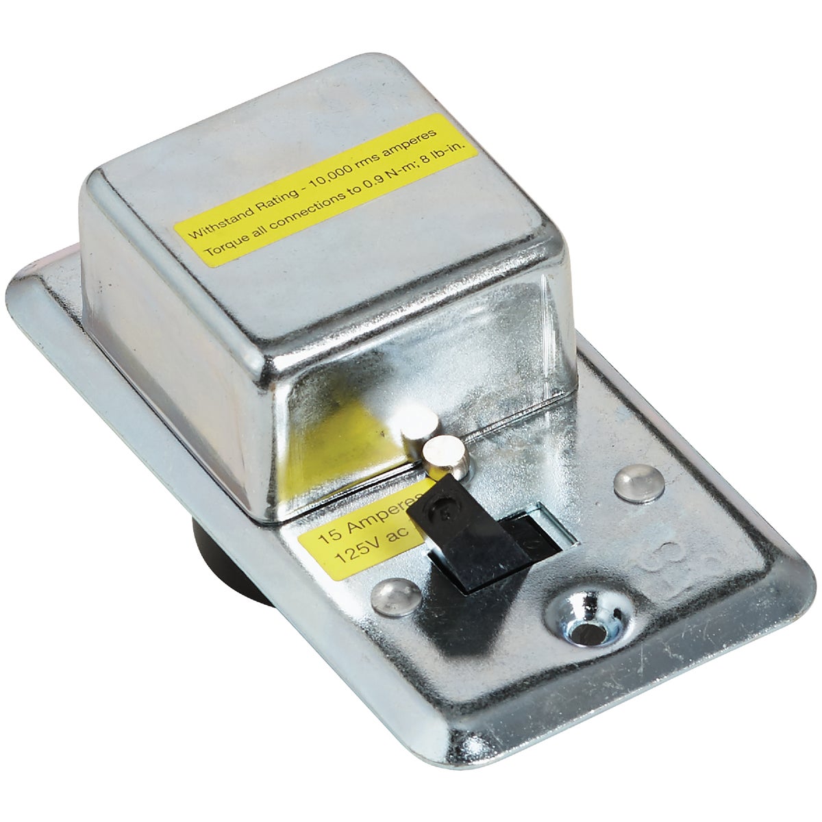 Bussmann 125V 15A 2-1/4 In. Handy Box Fuse Holder Cover Plate Image 3