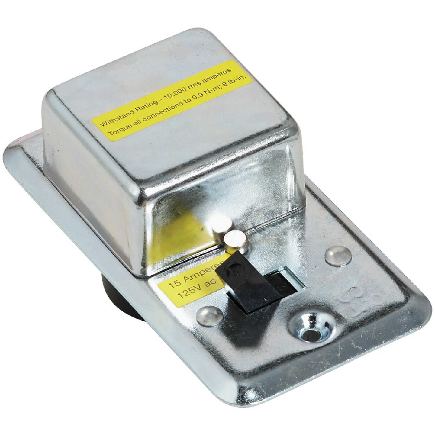 Bussmann 125V 15A 2-1/4 In. Handy Box Fuse Holder Cover Plate Image 3