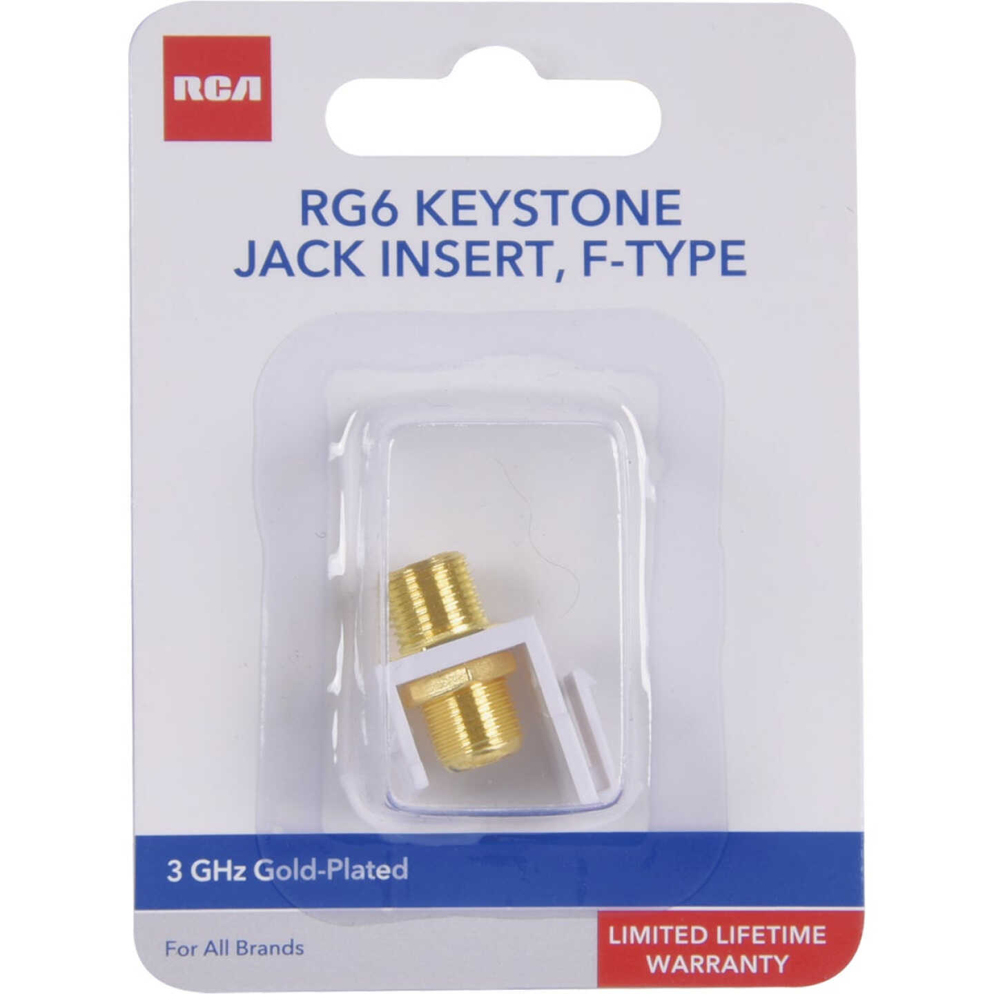 RCA Keystone Modular F-Connector Jack Image 1