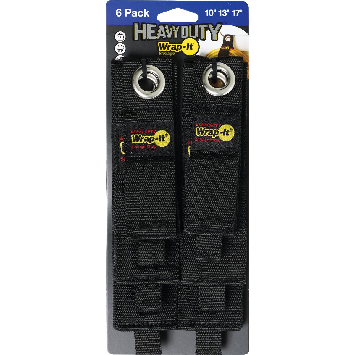 Wrap-It Storage 10 In./13 In. /17 In. Heavy-Duty Straps (6-Pack) Image 7