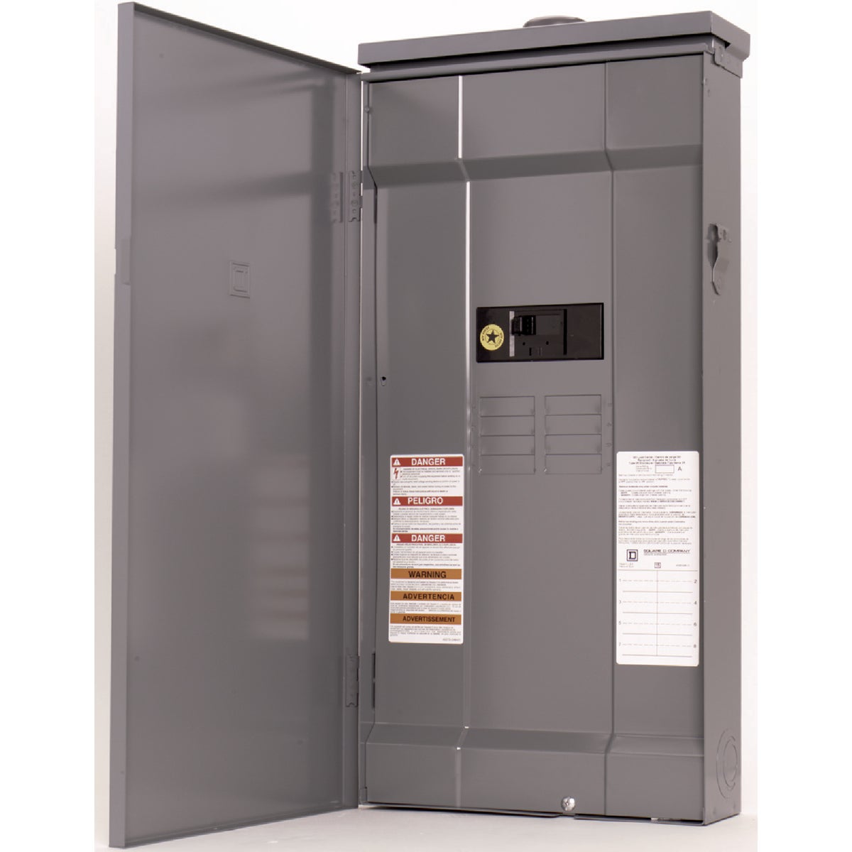 Square D QO 200A 8-Space 16-Circuit Raintight Load Center Image 1