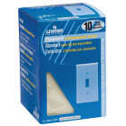 Leviton 1-Gang Plastic Toggle Switch Wall Plate, Ivory (10-Pack) Image 1