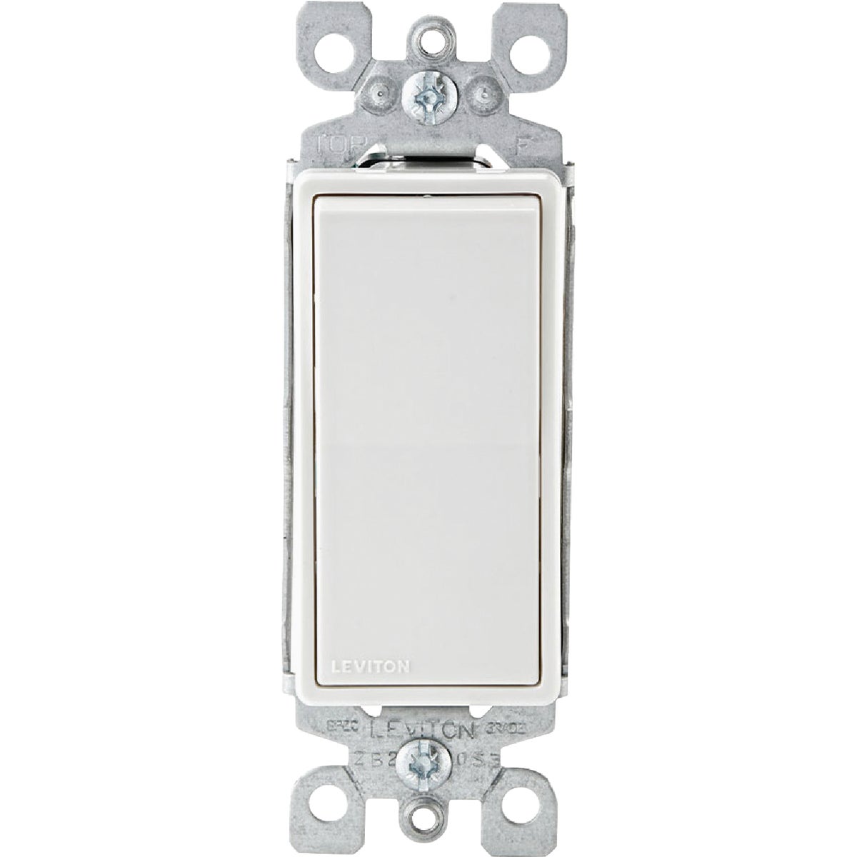 Leviton Decora Residential Grade 15 Amp Rocker Single Pole Switch, (White, (10-Pack) Image 4