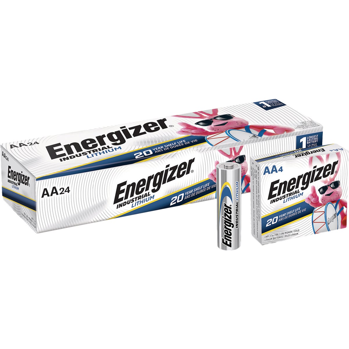 Energizer Industrial AA Lithium Battery (24-Pack)