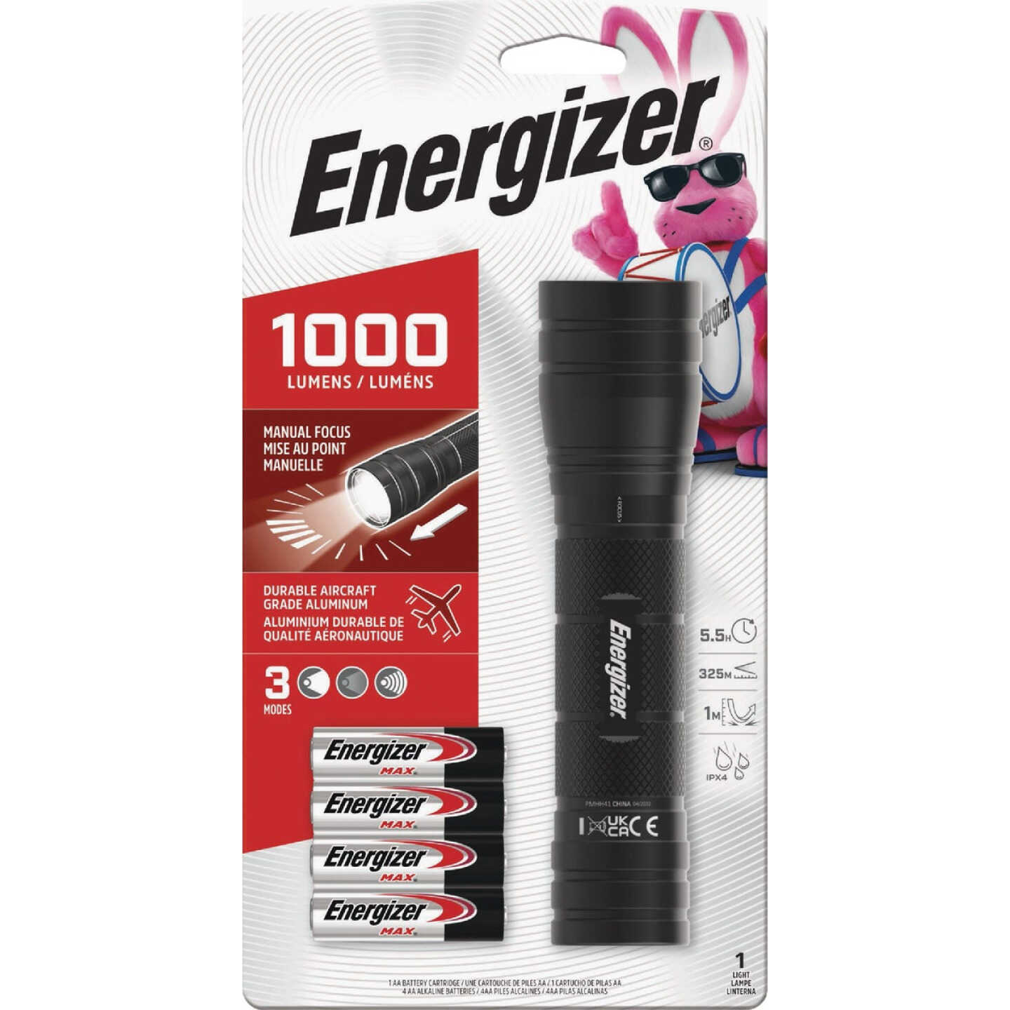 Energizer 1000 Lm. LED Metal Flashlight Image 1