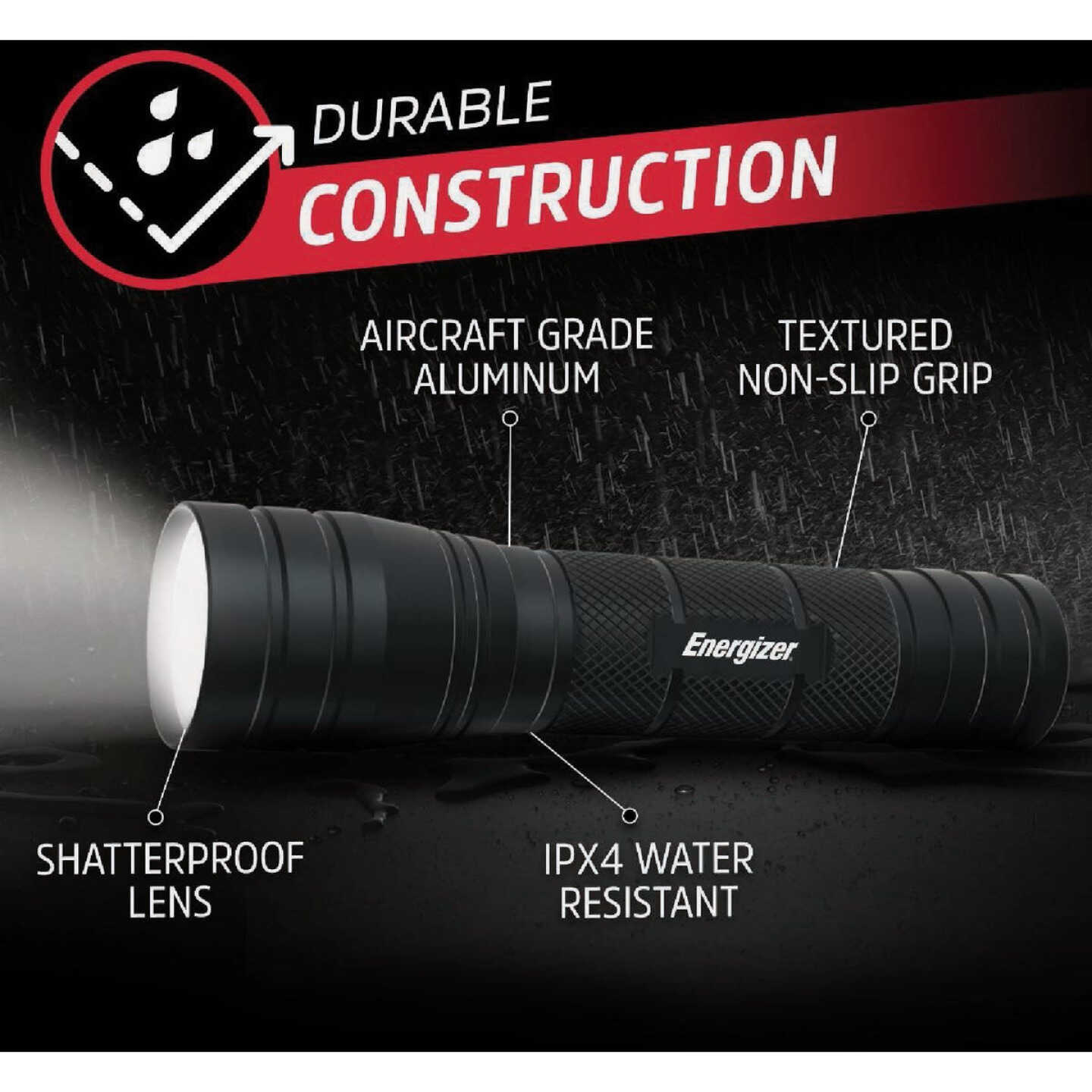 Energizer 1000 Lm. LED Metal Flashlight Image 4