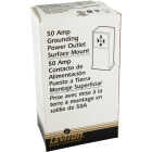 Leviton 50A Surface Mount Black 14-50R Grounding Range Power Outlet Image 2