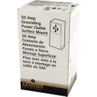 Leviton 50A Surface Mount Black 14-50R Grounding Range Power Outlet Image 3