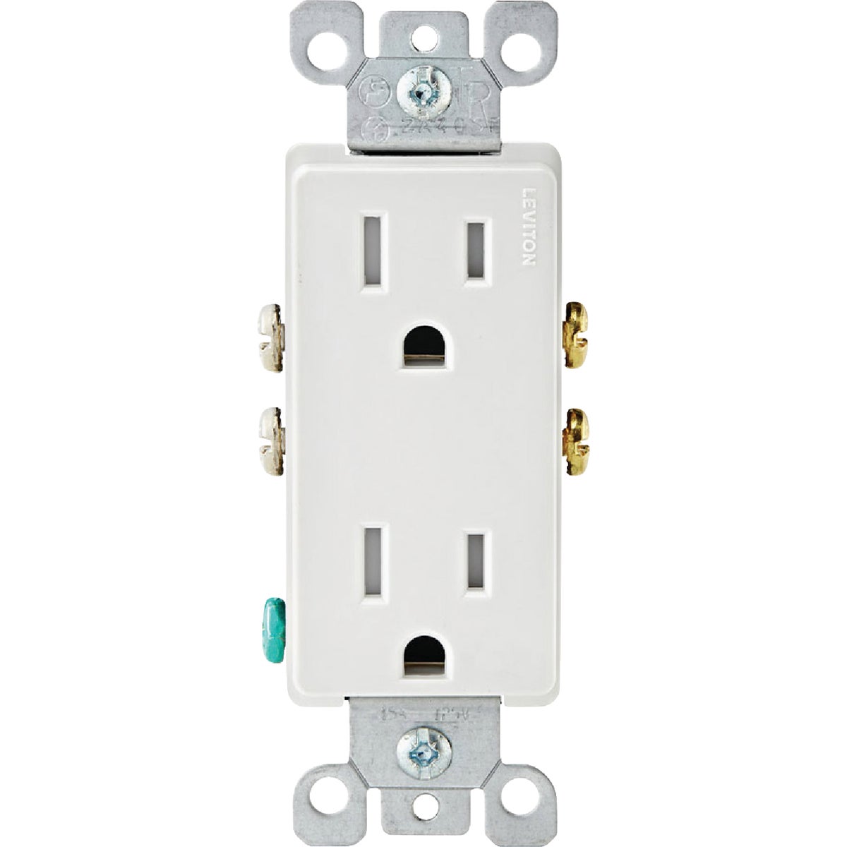 Leviton Decora 15A White Tamper Resistant 5-15R Duplex Outlet (10-Pack) Image 5