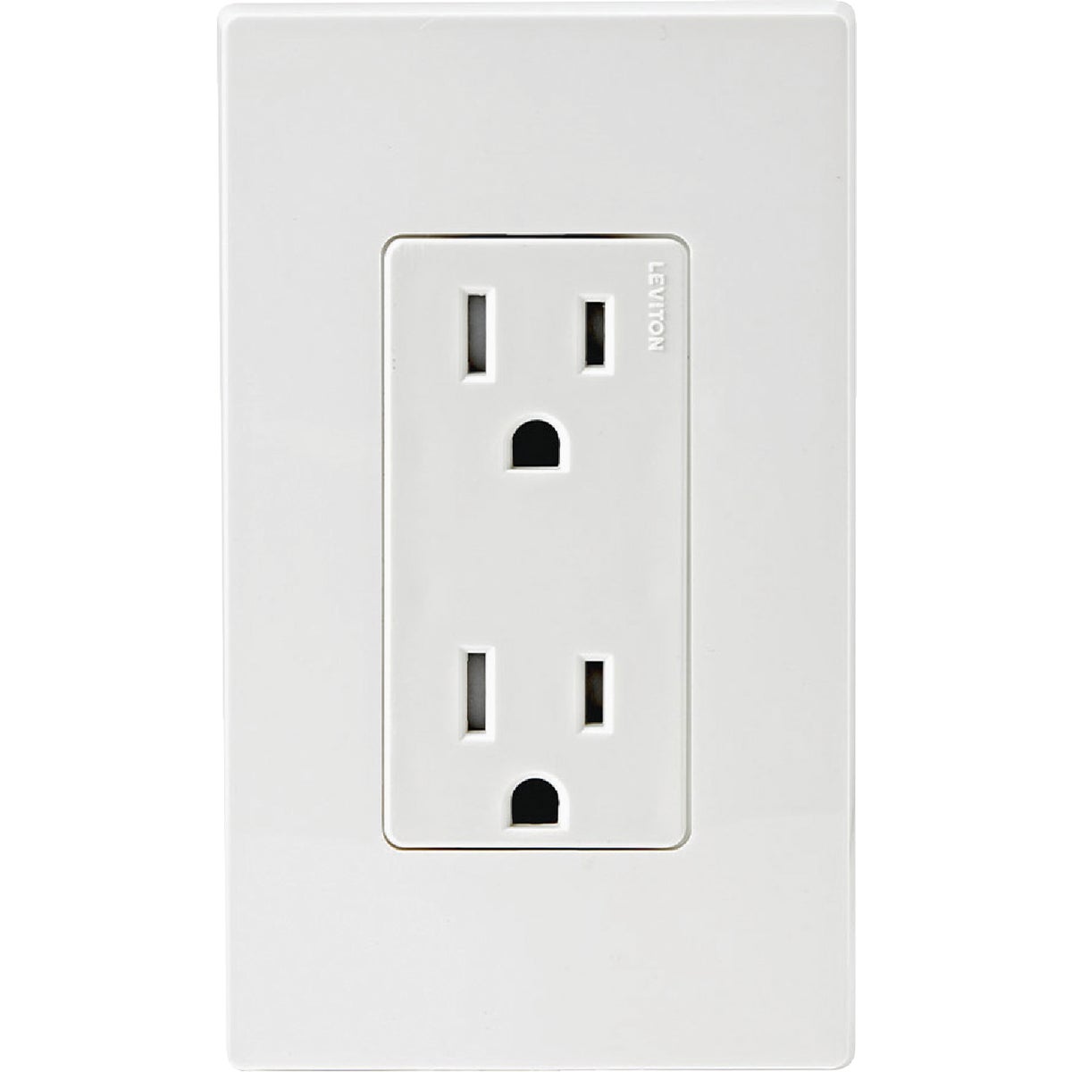 Leviton Decora 15A White Tamper Resistant 5-15R Duplex Outlet (10-Pack) Image 4