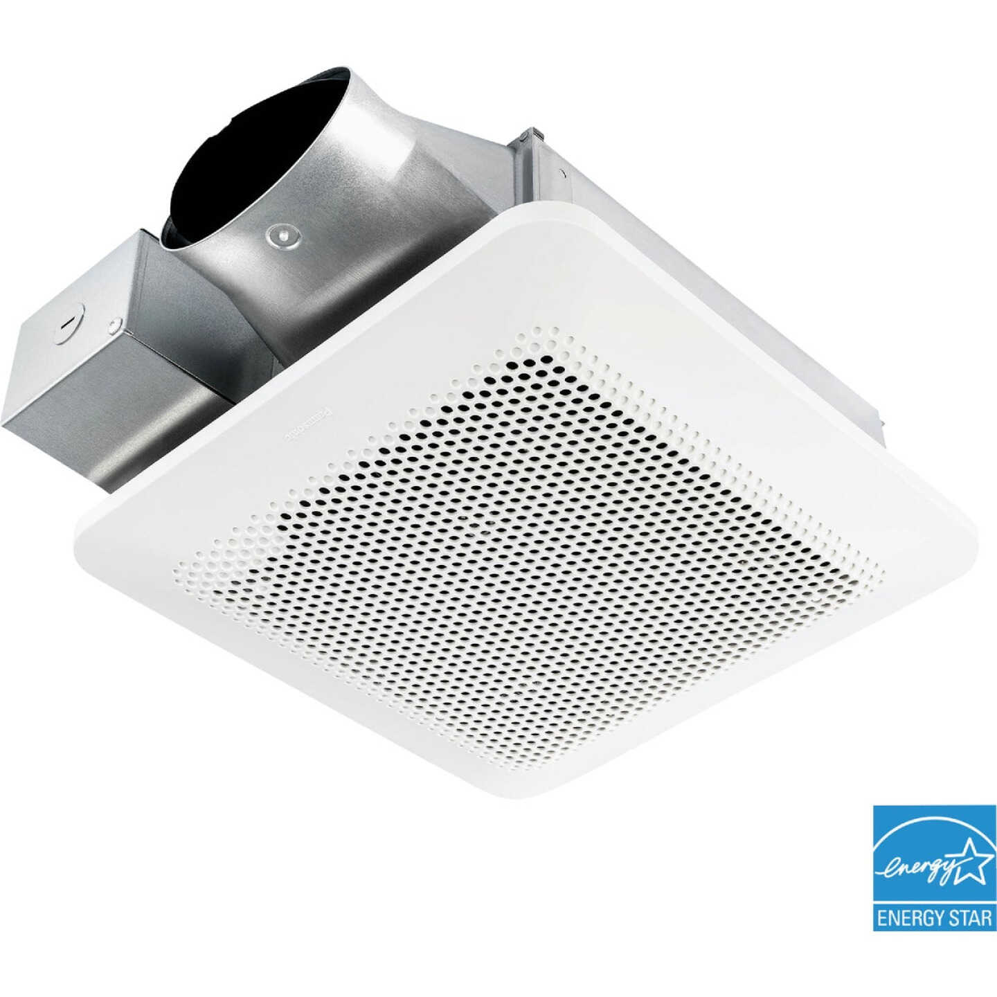 Panasonic Whisper Thin 80/100 CFM 0.5/0.9 Sones 120V Auto Bath Exhaust Fan Image 1