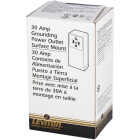 Leviton 30A Surface Mount Black 14-30R 4-Wire Dryer Power Outlet Image 2