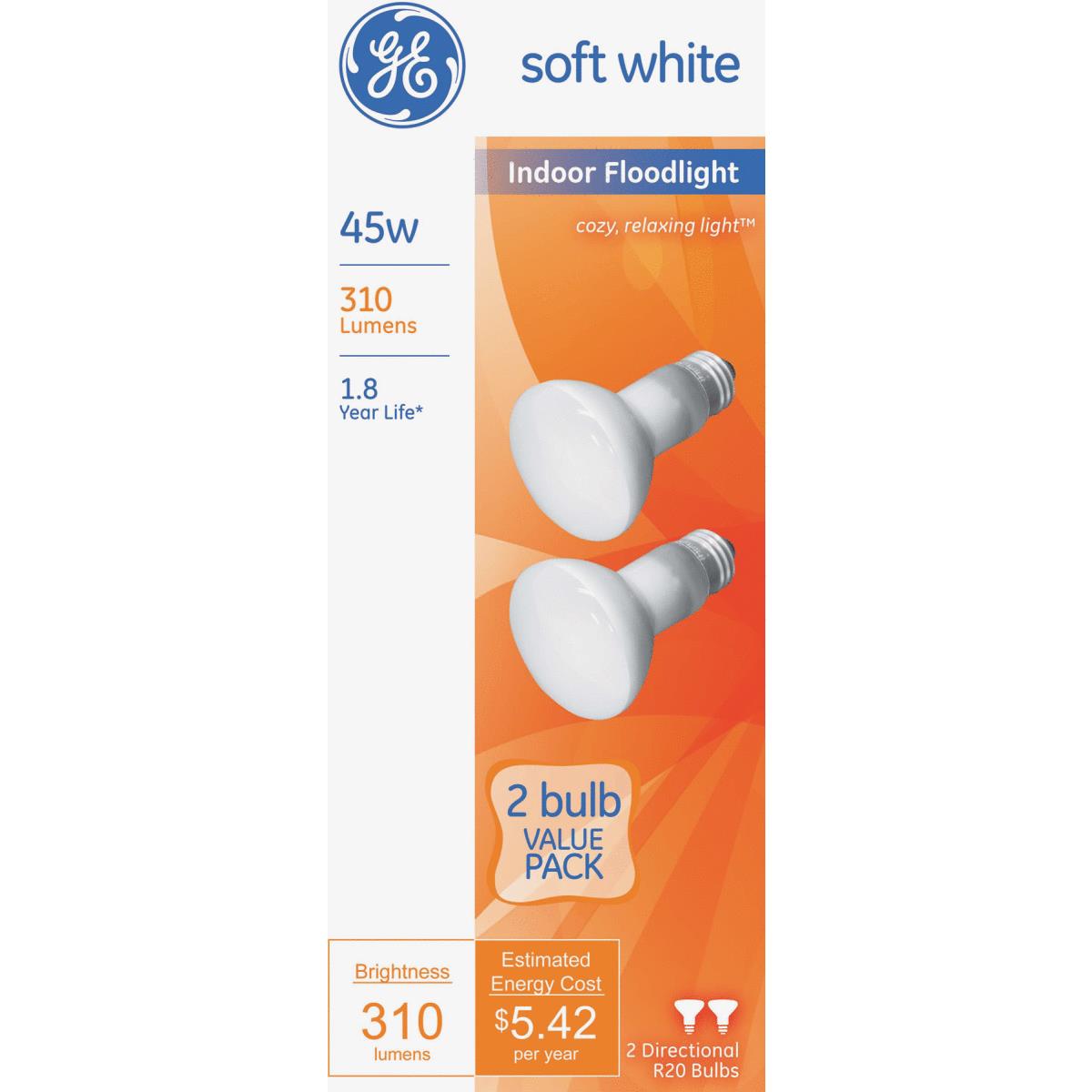 2PK45W R20 FLD REFL BULB