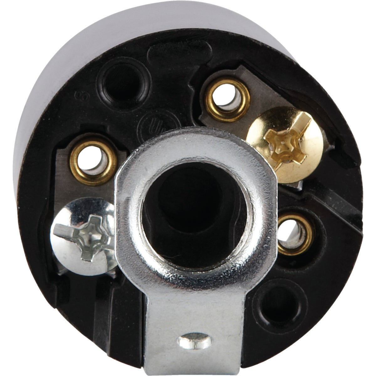 Leviton Keyless Medium Base Black Lamp Socket Image 4