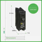 Square D Homeline 30A Single-Pole Standard Trip Circuit Breaker Image 2