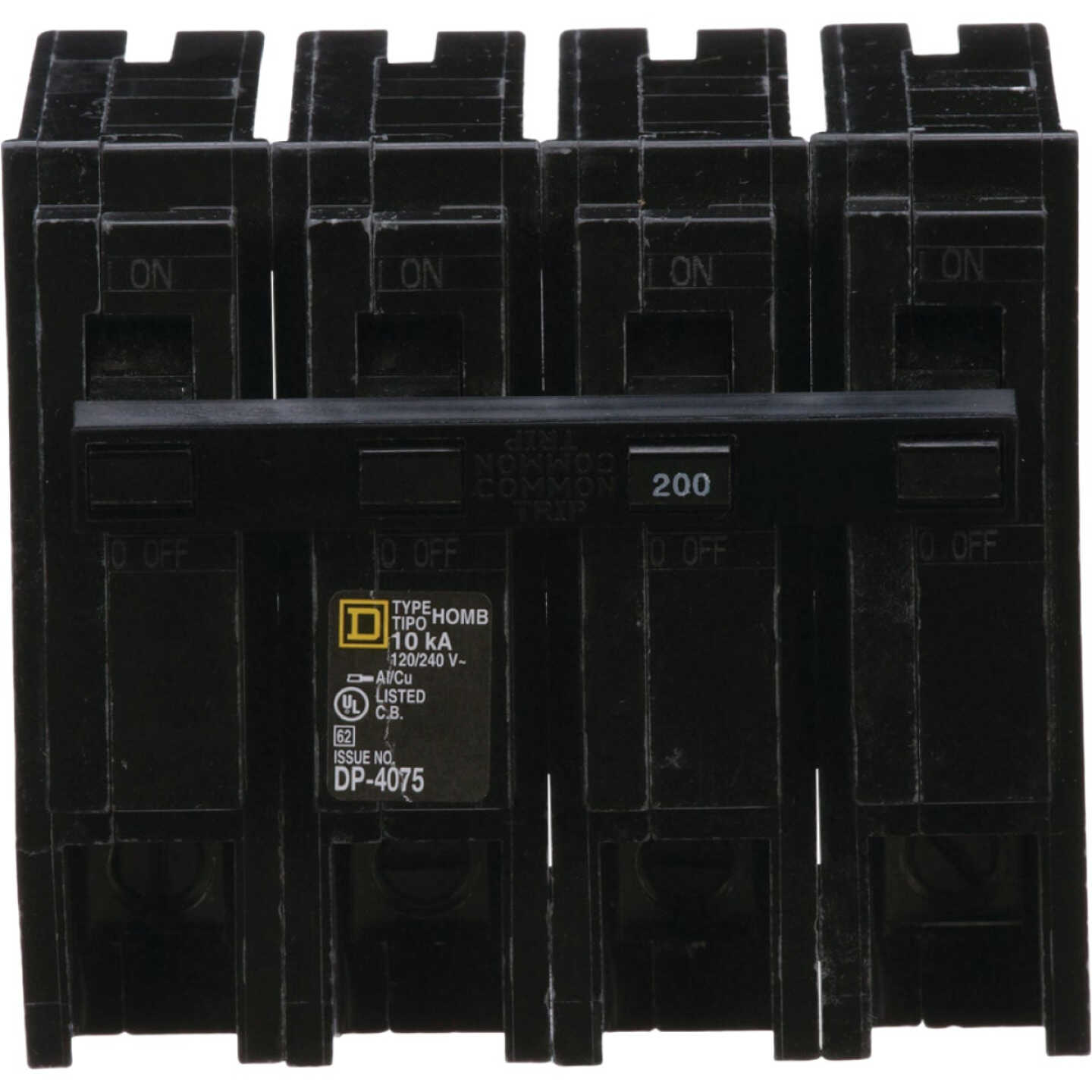 Square D Homeline 200A Double-Pole Standard Trip Main Breaker Image 3