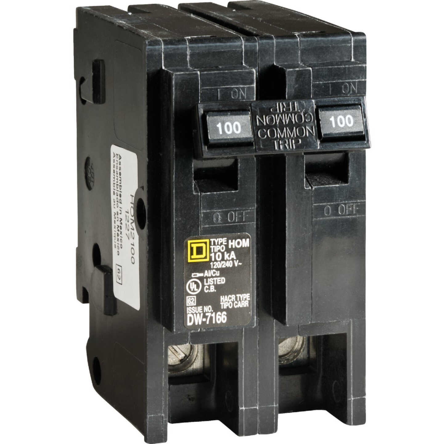 Square D Homeline 100A Double-Pole Standard Trip Main Breaker Image 1