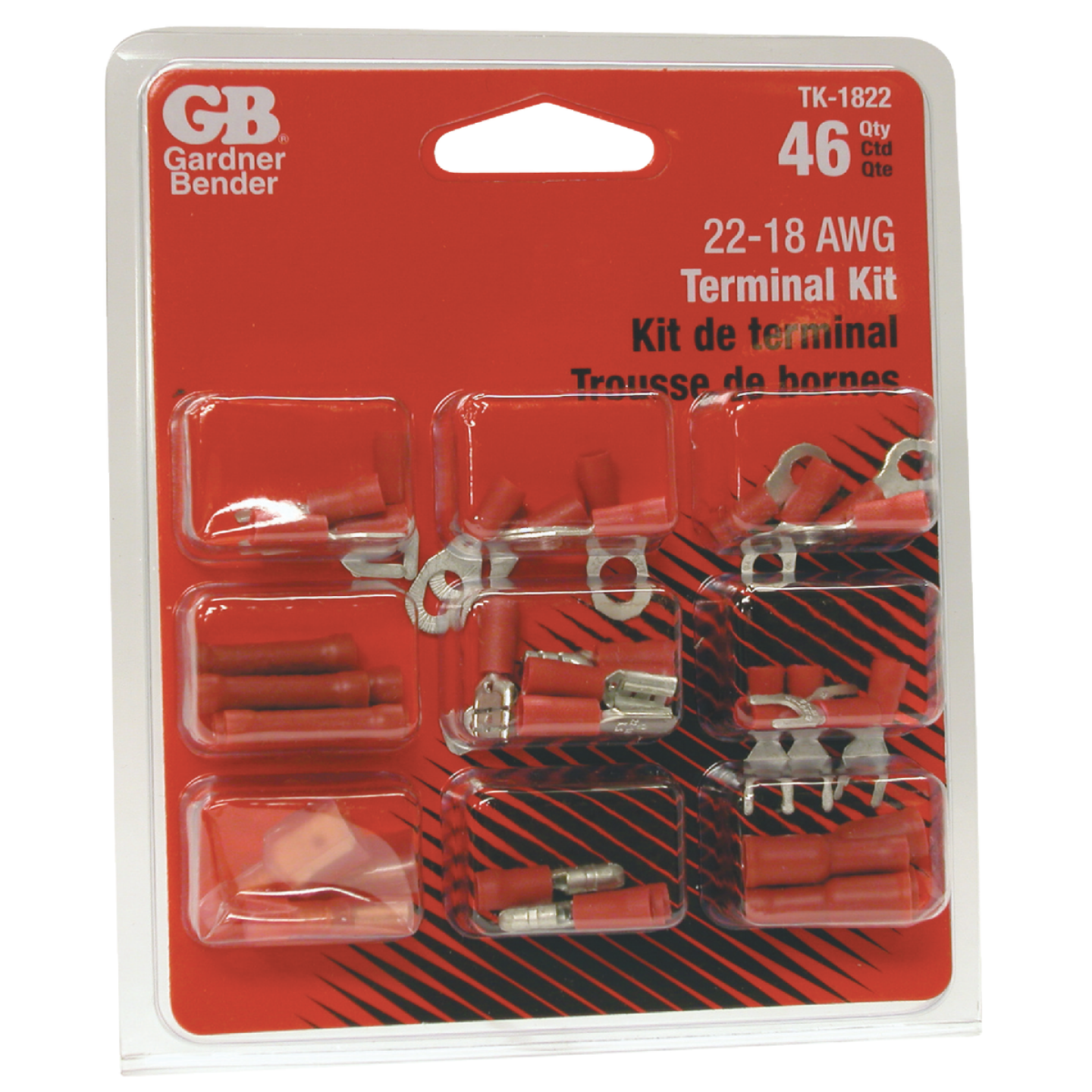 Gardner Bender 18 to 22 AWG 46 Pieces Wire Terminal Kit Image 1