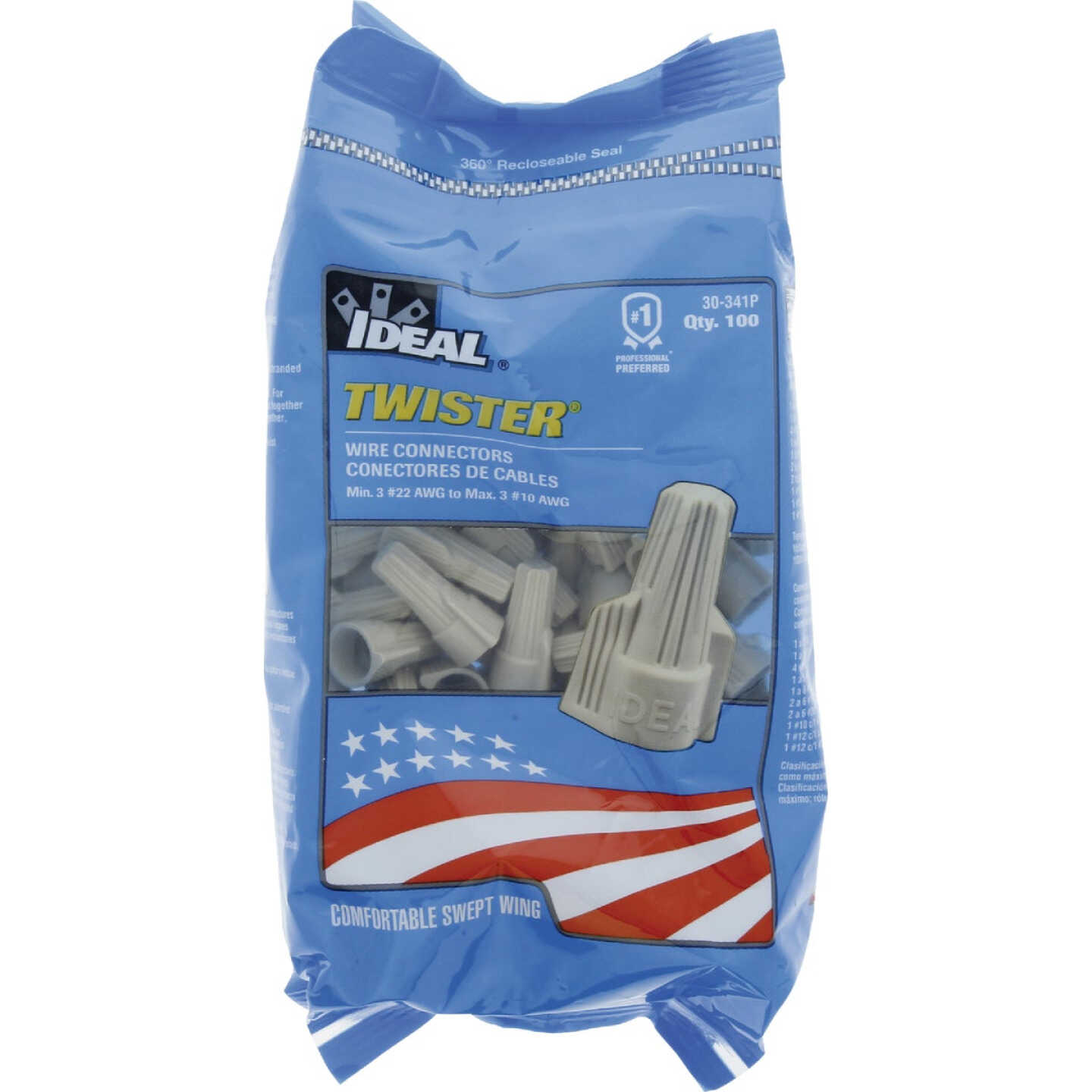 Ideal Twister Medium Tan Copper to Copper Wire Connector (100-Pack) Image 3