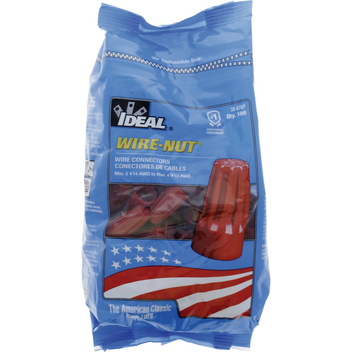 Ideal Wire-Nut Large Red Copper to Copper Wire Connector (100-Pack) Image 2