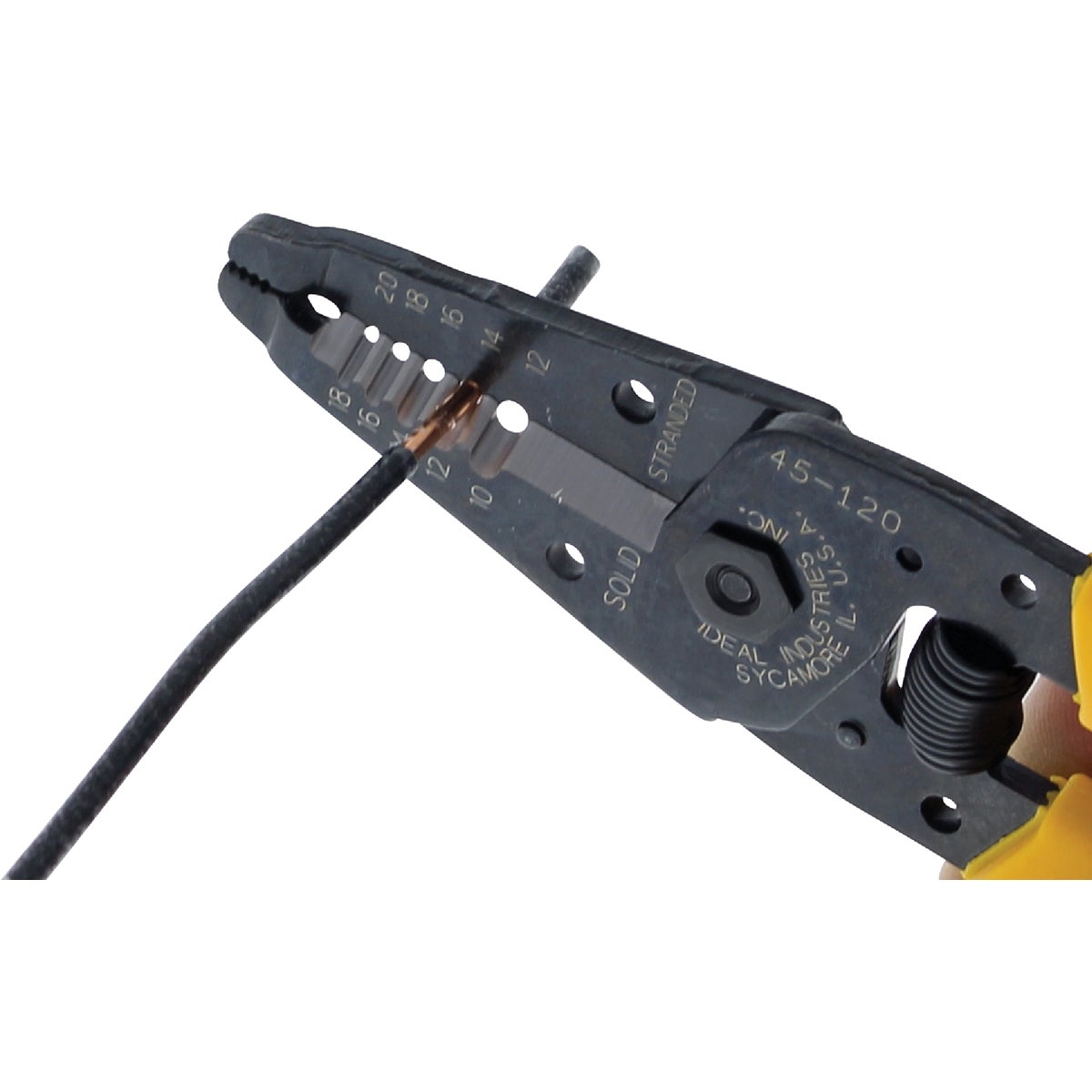 Ideal 10 AWG to 18 AWG Solid Wire T-Stripper Image 3