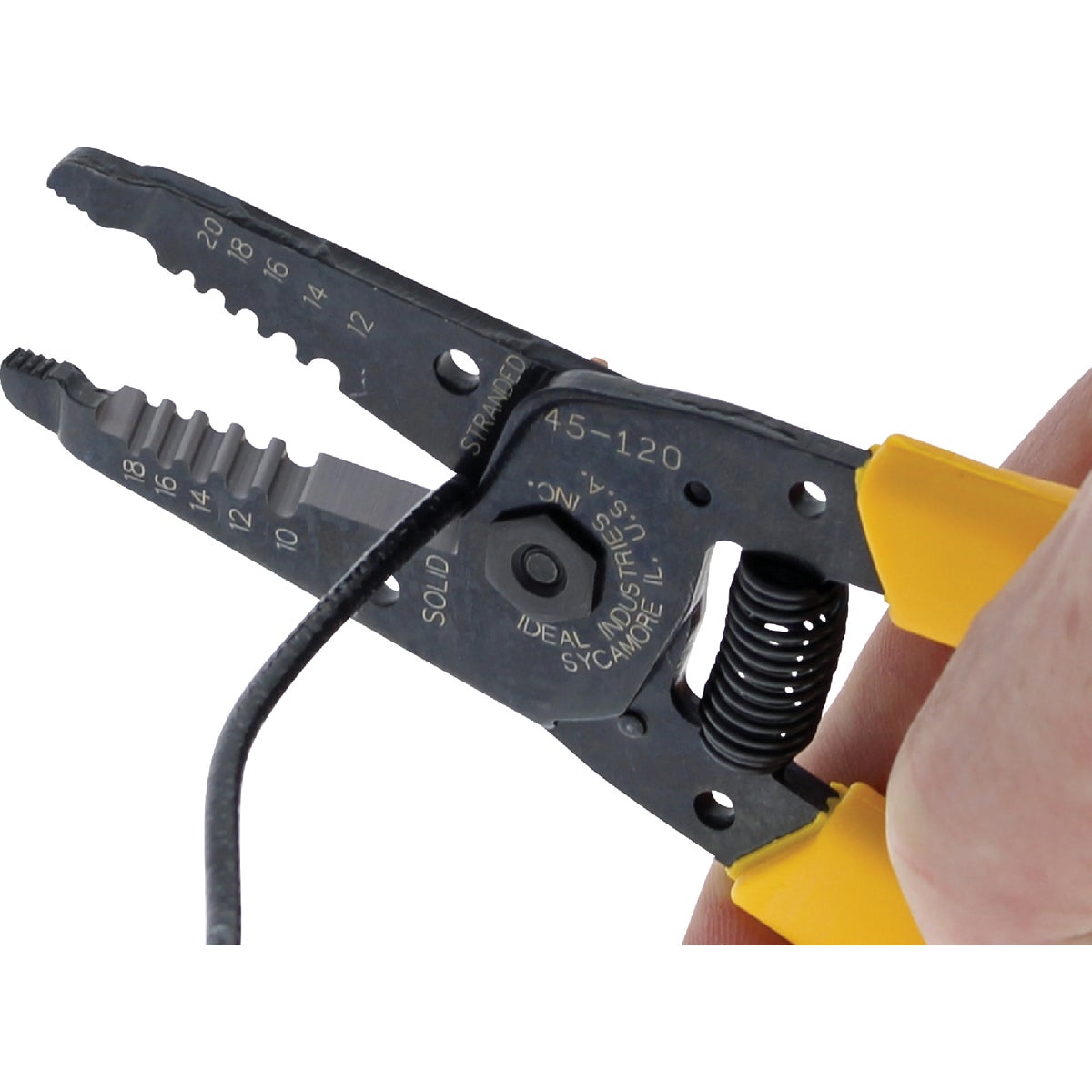 Ideal 10 AWG to 18 AWG Solid Wire T-Stripper Image 5