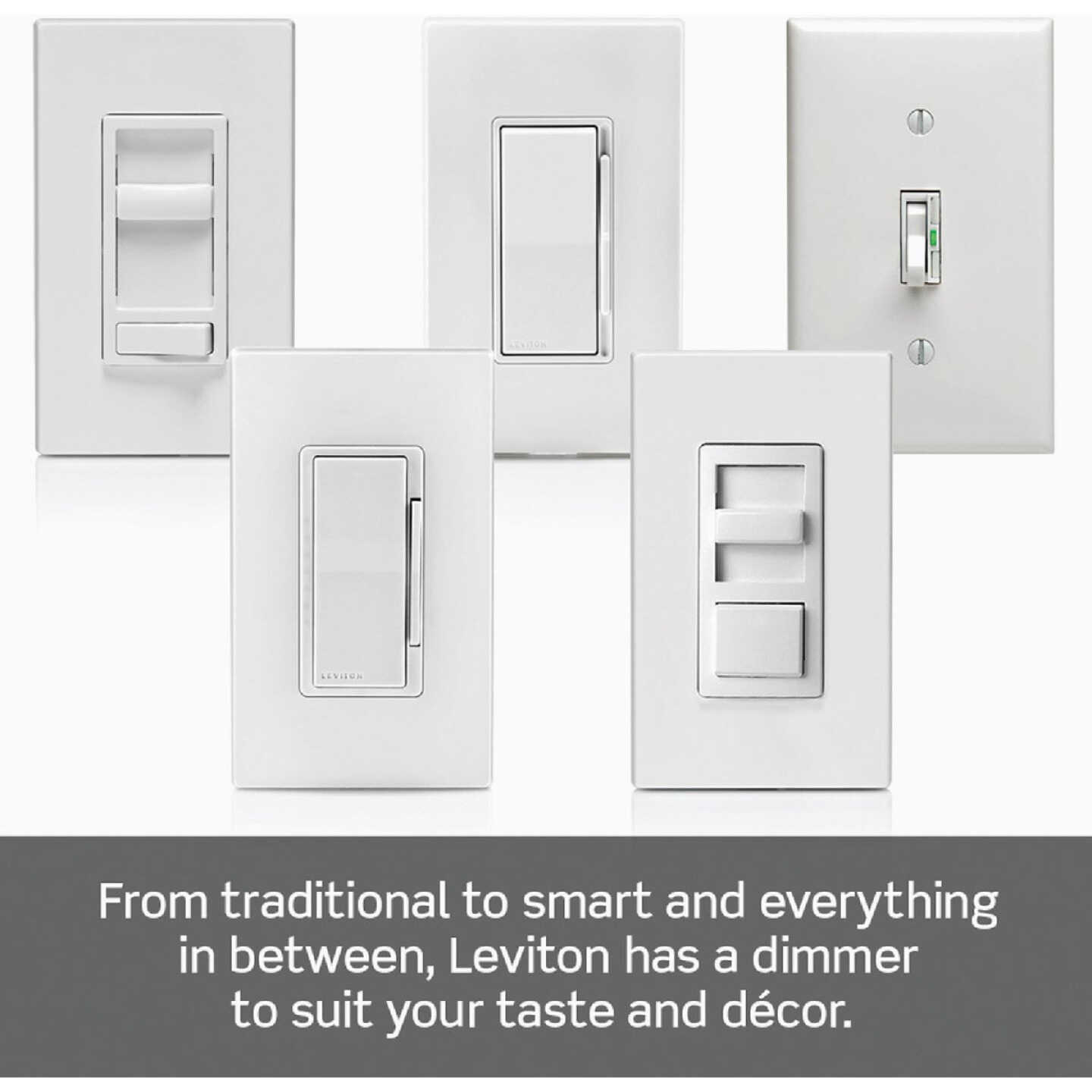 Leviton 300W Incandescent & Halogen/150W LED 120V Table Top Plug In Lamp Dimmer Image 7