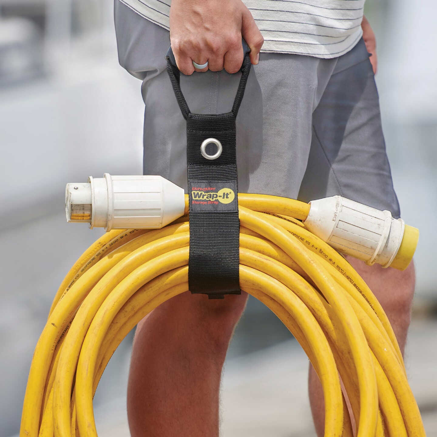 Wrap-It Storage Easy-Carry 22 In. Hook & Loop Carrying Strap with Handle Image 5