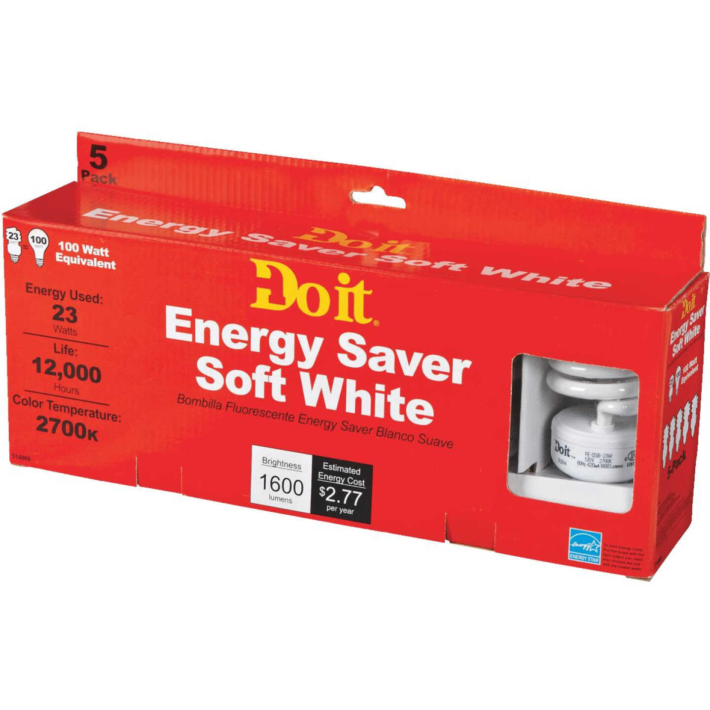 5PK 23W TWIST BULB Image 3