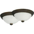 Canarm 11 In. Oil Rubbed Bronze Incandescent Flush Mount Ceiling Light Fixture (2-Pack) Image 1