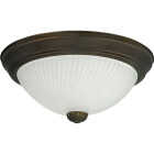 Canarm 11 In. Oil Rubbed Bronze Incandescent Flush Mount Ceiling Light Fixture (2-Pack) Image 2