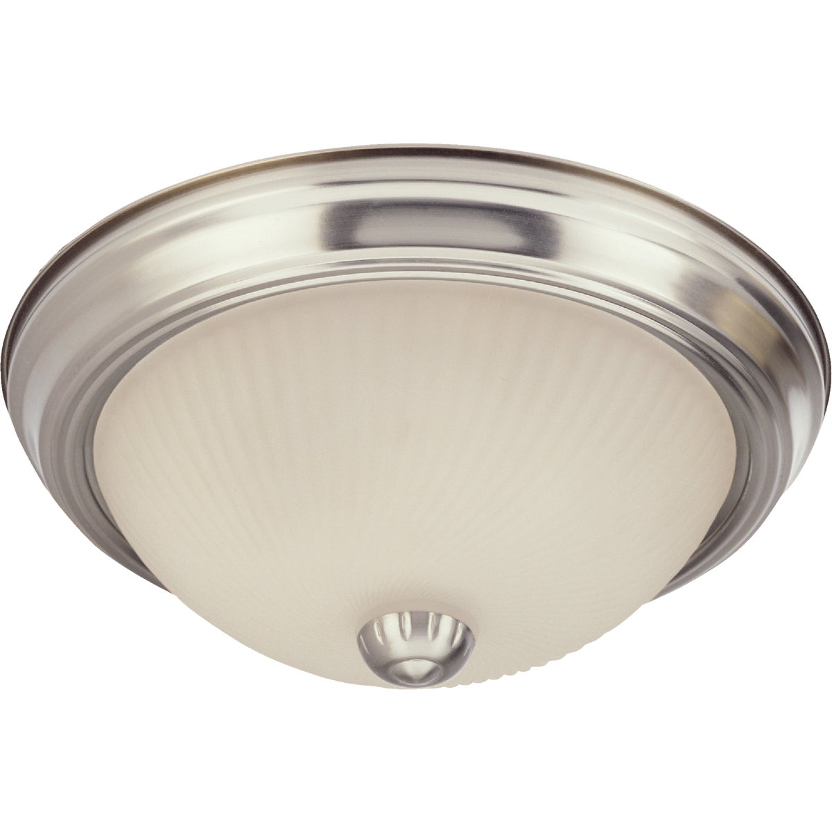 Canarm 11 In. Brushed Nickel Incandescent Flush Mount Ceiling Light Fixture (2-Pack) Image 2