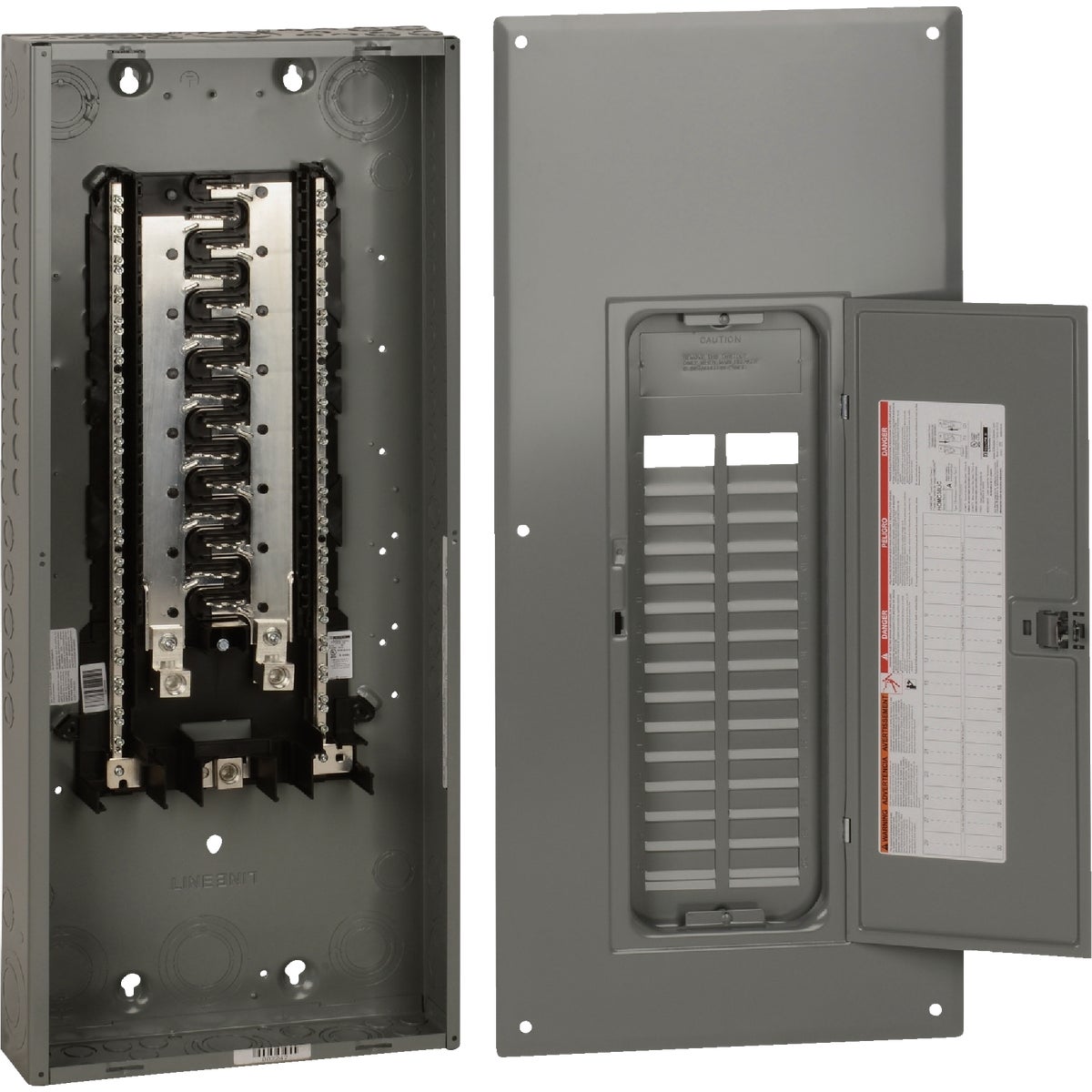 Square D Homeline 225A 30-Space 60-Circuit Indoor Plug On Neutral Main Lug Load Center with Ground Bar Image 3