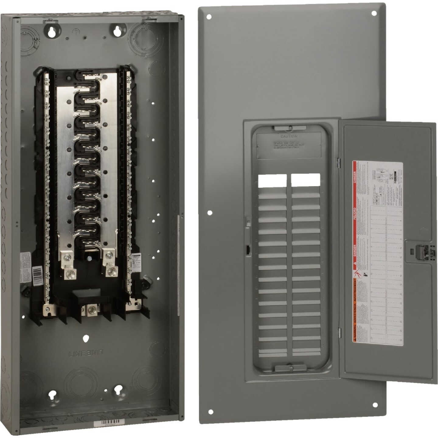 Square D Homeline 225A 30-Space 60-Circuit Indoor Plug On Neutral Main Lug Load Center with Ground Bar Image 3