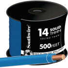 Southwire 500 Ft. 14 AWG Solid Blue THHN Electrical Wire Image 1