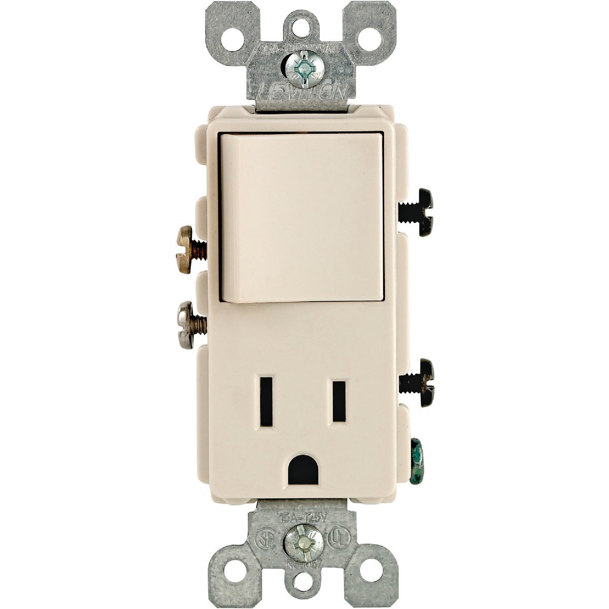 Leviton Light Almond 15A Switch & Outlet Image 2