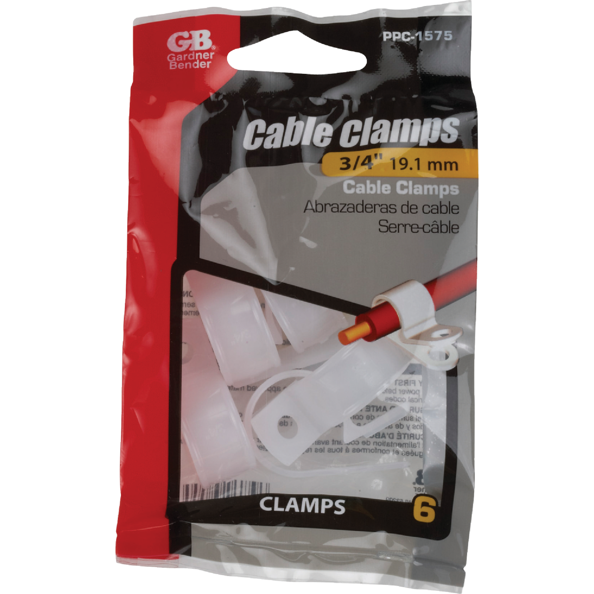 Do it 3/4 In. Plastic -60 to 340 Deg F Cable Clamp (8-Pack) Image 2