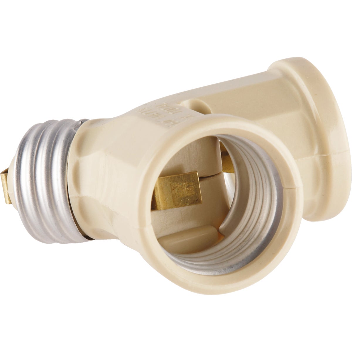 Leviton Ivory 125V Twin Socket Adapter Image 2