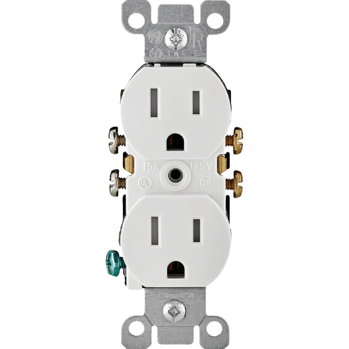 Leviton 15A White Tamper Resistant 5-15R Duplex Outlet (10-Pack) Image 4