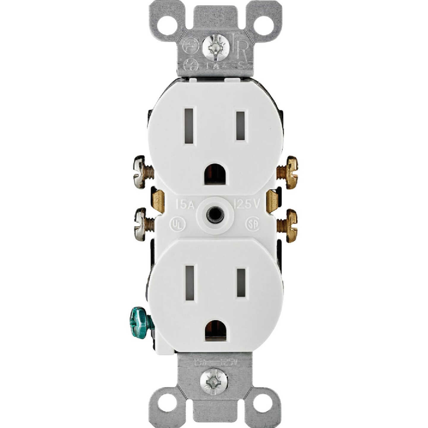 Leviton 15A White Tamper Resistant 5-15R Duplex Outlet (10-Pack) Image 4