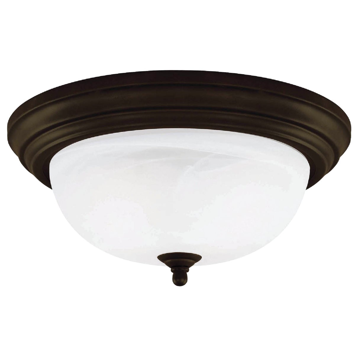 Canarm 11 In. Oil Rubbed Bronze Incandescent Flush Mount Ceiling Light Fixture