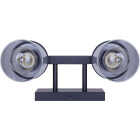 Canarm Britton 2-Light Black Vanity Bath Light Fixture, Clear Glass Image 3