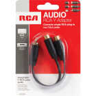 RCA 3 In. Single Male to Double Female Y-Adapter Image 2