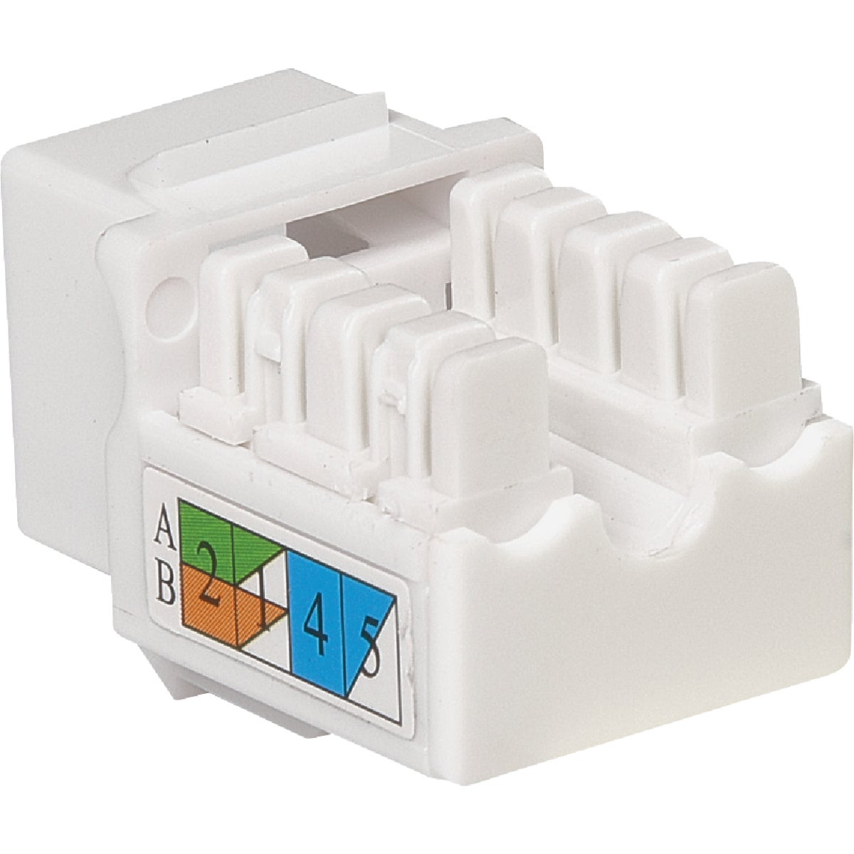 RCA Keystone CAT6/5E RJ45 White Modular Jack Image 3