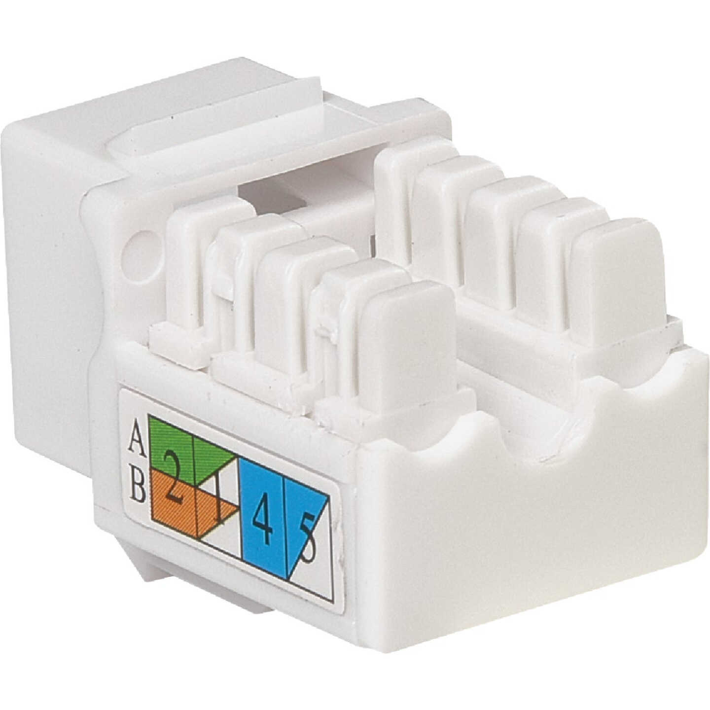RCA Keystone CAT6/5E RJ45 White Modular Jack Image 3