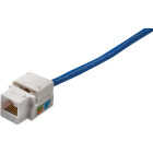 RCA Keystone CAT6/5E RJ45 White Modular Jack Image 2