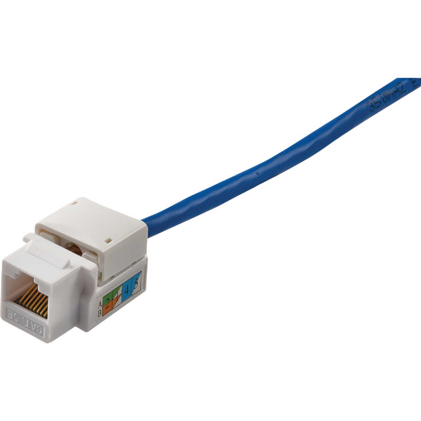 RCA Keystone CAT6/5E RJ45 White Modular Jack Image 2