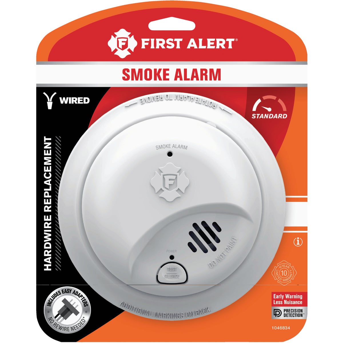First Alert SMI100-AC Interconnect Hardwire Smoke Alarm with Battery Backup