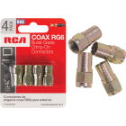 RCA RG6 F-Connector (4-Pack) Image 1