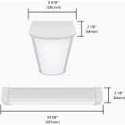 Metalux 2 Ft. 3CCT 2100 Lm. Low Profile LED Wraparound Ceiling Light Image 2